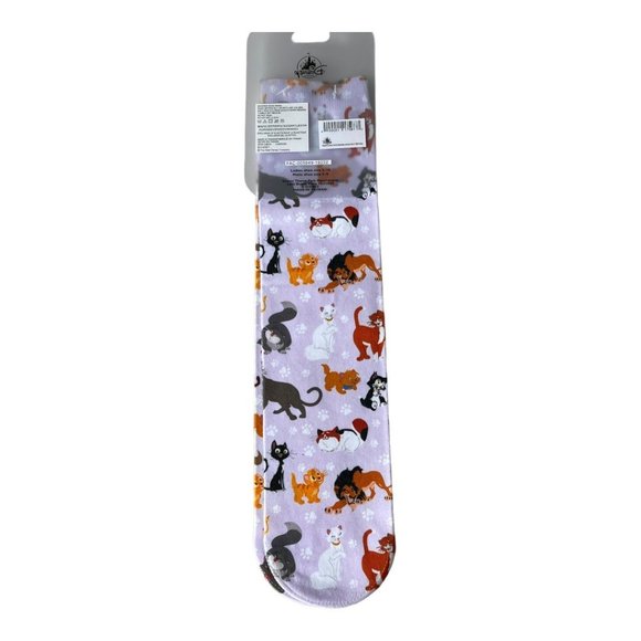 Disney Cats of Disney Aristocats Simba Cheshire Cat Scar Figaro Lucifer Socks - Picture 5 of 8